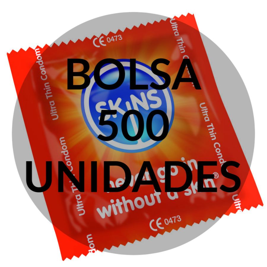 SKINS - PRESERVATIVOS ULTRA FINOS SACO 500 UNIDADES - Sex Shop Sexy
