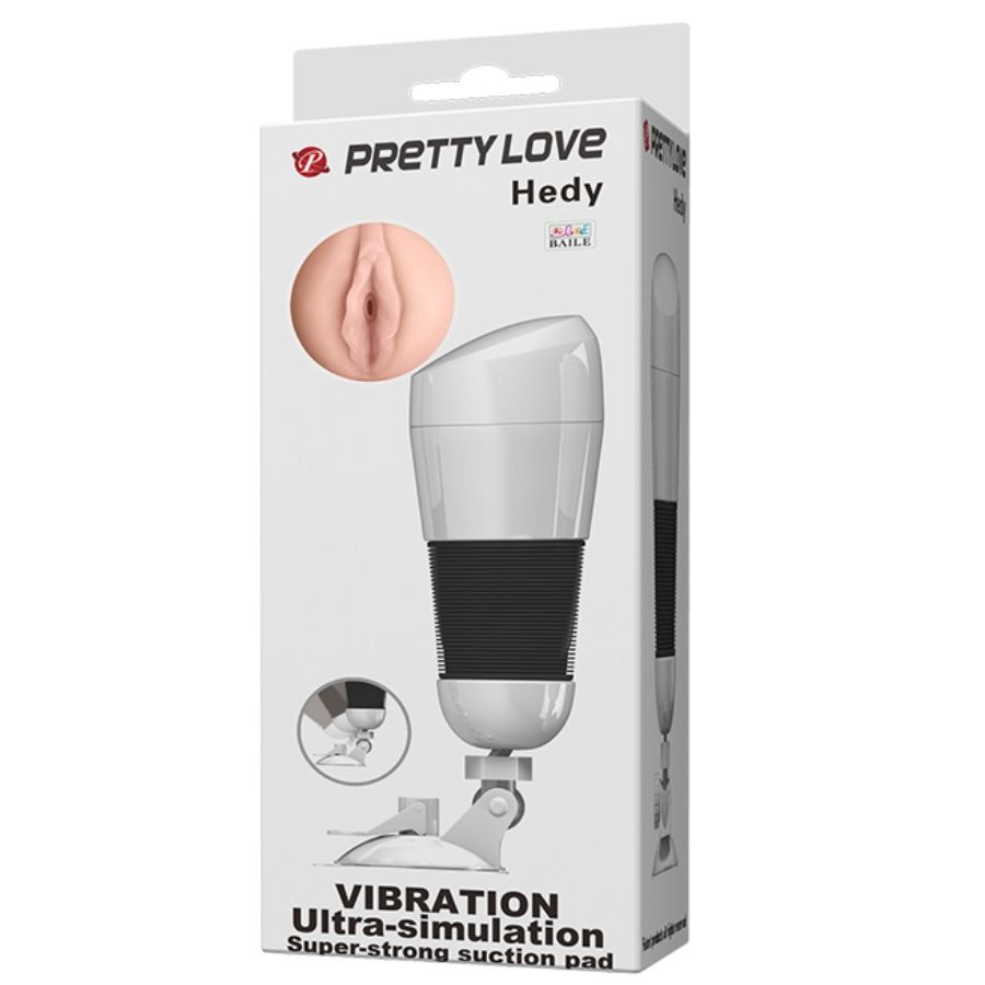 PRETTY LOVE - HEDY MASTURBADOR VAGINA COM VIBRAÇÃO
