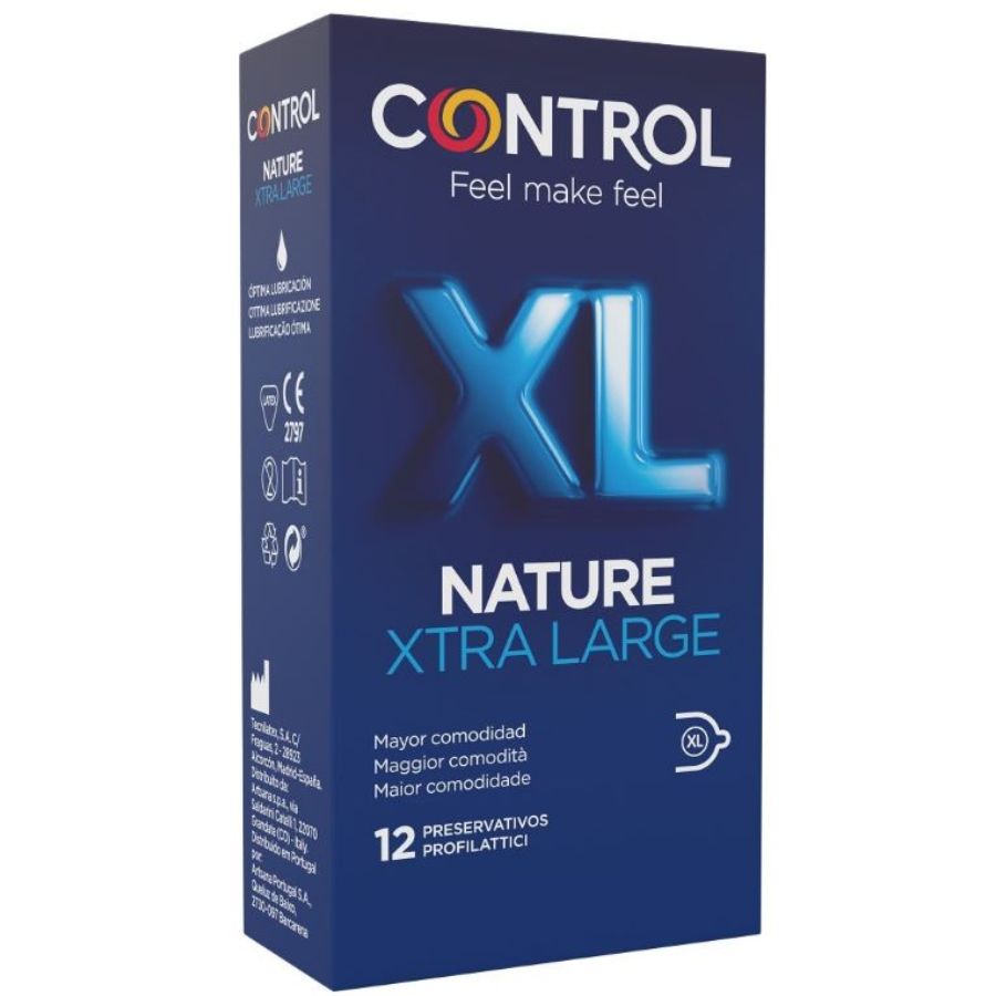 CONTROL - ADAPTA NATURE XL PRESERVATIVOS 12 UNIDADES - Sex Shop Sexy