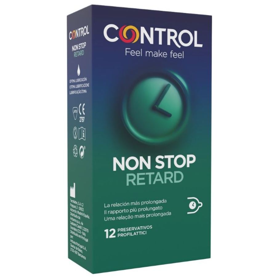 CONTROL - NON STOP RETARD PRESERVATIVOS 12 UNIDADES - Sex Shop Sexy