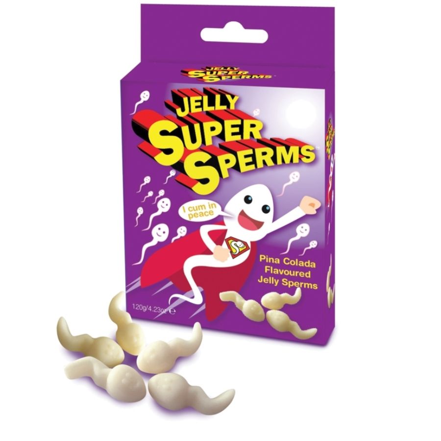 SPENCER & FLEETWOOD - JELLY SUPER SPERM GOMAS EM FORMA DE ESPERMA 120 GR