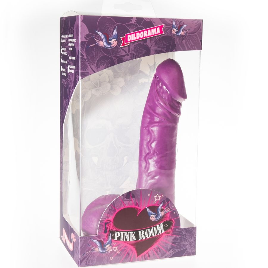 Pink Room - Eban Dildo Realista Roxo 19 Cm