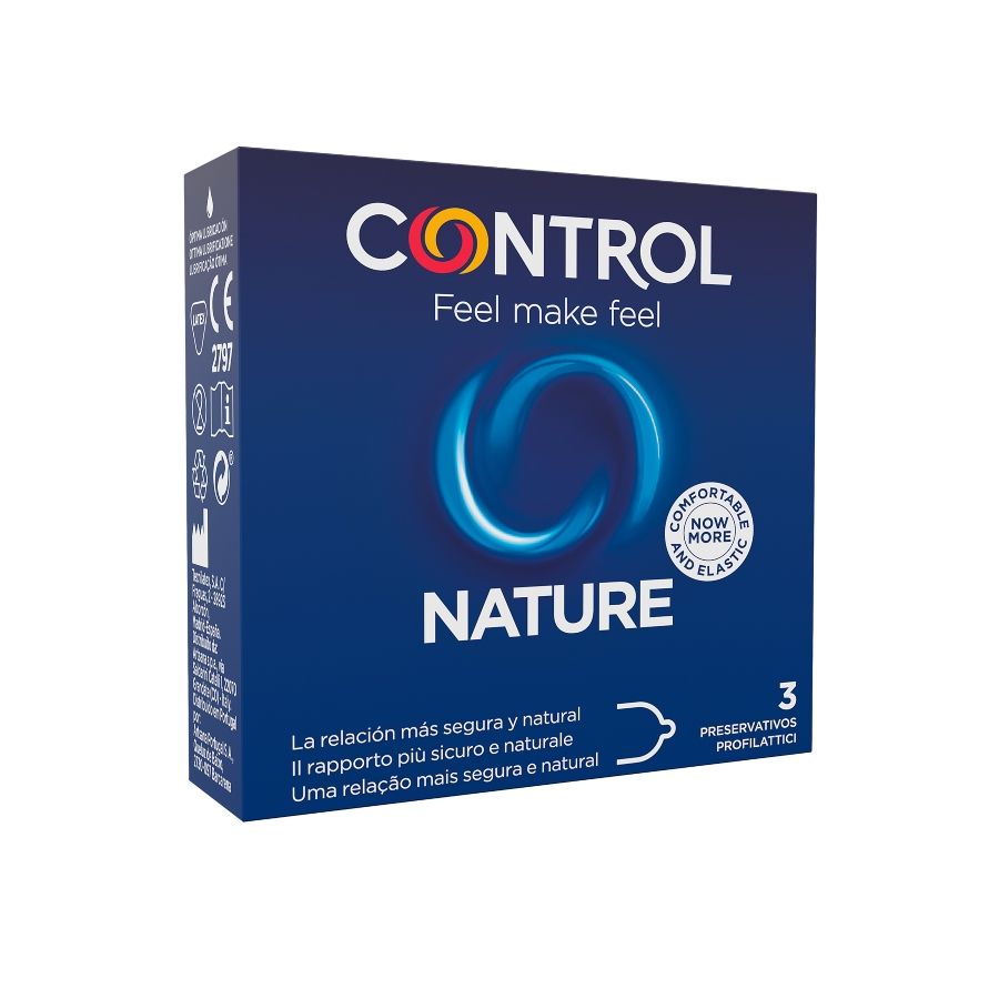 CONTROL – ADAPTA NATURE PRESERVATIVOS 3 UNIDADES - Sex Shop Sexy