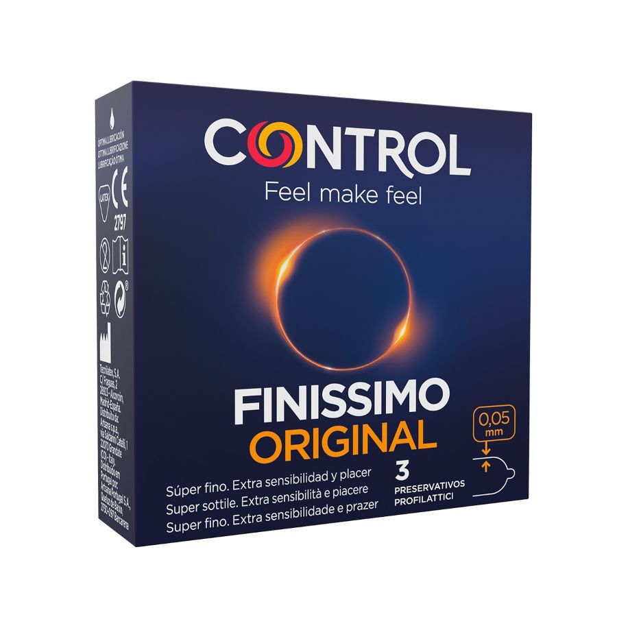 CONTROL - FINÍSSIMO PRESERVATIVOS 3 UNIDADES - Sex Shop Sexy