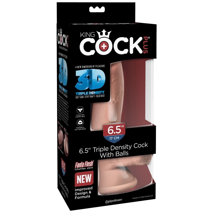 King Cock - Dildo Tripla Densidade 14 Cm