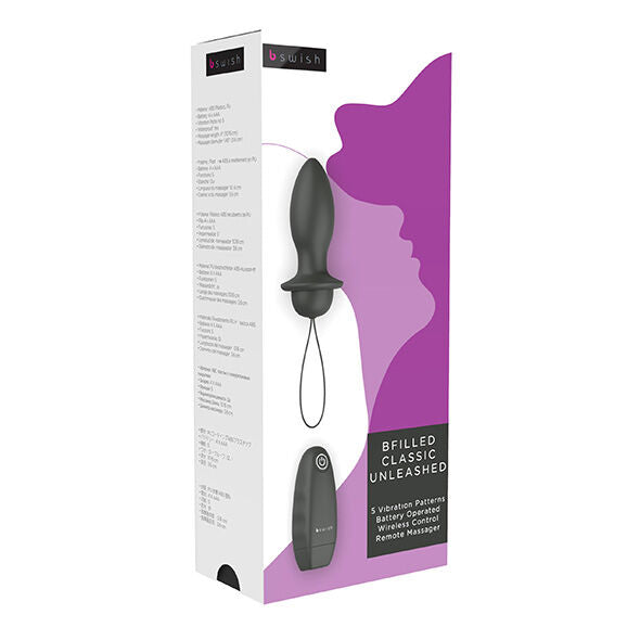 B SWISH - BFILLED CLASSIC PLUG VIBRATÓRIO PRETO