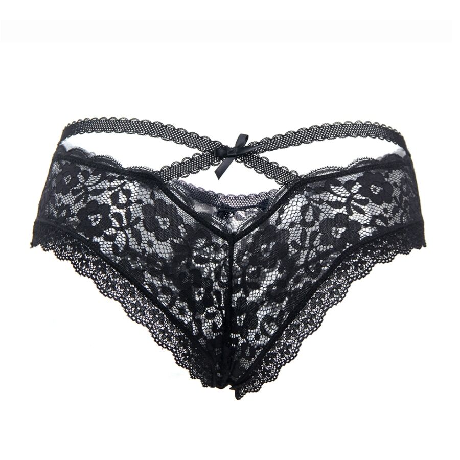 QUEEN LINGERIE - PANTIES EM RENDA FLORAL S/M