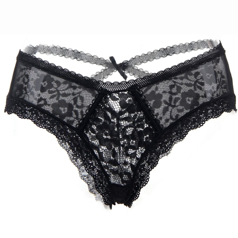 QUEEN LINGERIE - PANTIES EM RENDA FLORAL S/M
