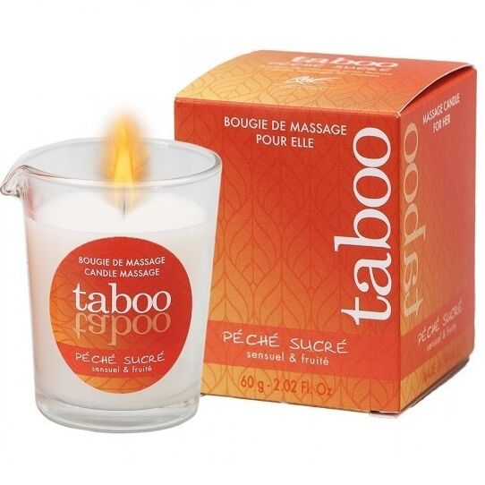 Ruf - Vela De Massagem Taboo Para Seu Aroma De Nectarina Peche Sucre