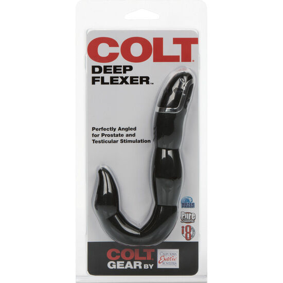 CALEXOTICS - COLT DEEP VIBRADOR ANAL FLEXÍVEL PRETO