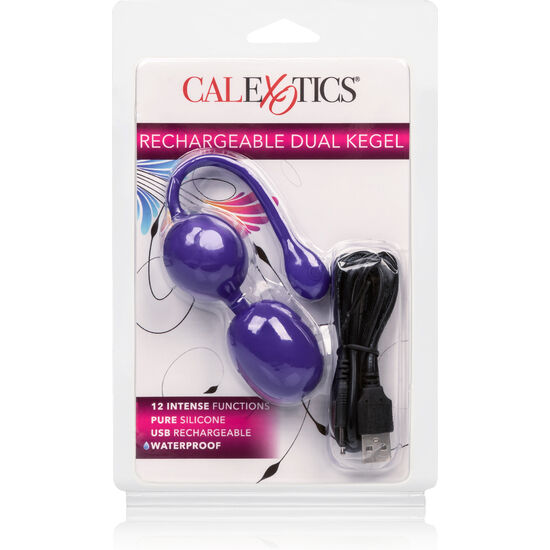 CALEXOTICS - BOLAS KEGEL DUPLAS RECARGÁVEIS ROXO