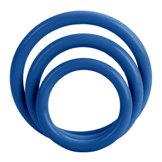 CALEXOTICS - SET DE 3 ANÉIS AZUL PARA EREÇÃO