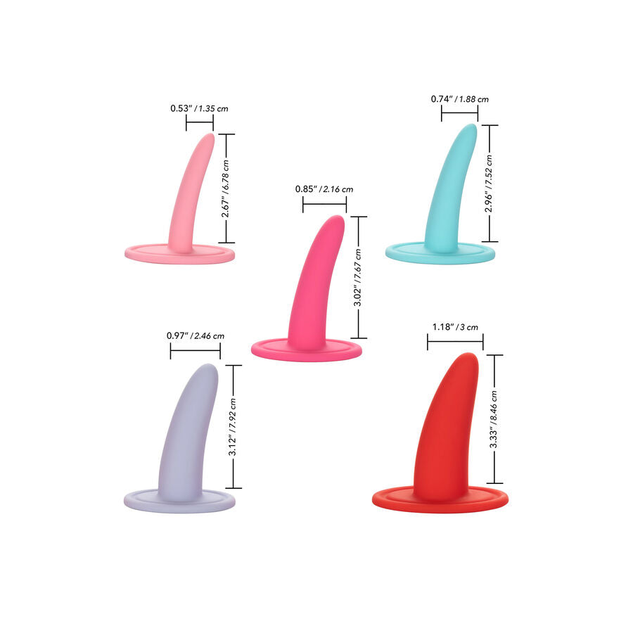 Calexotics - Kit 5 Pcs Dilatadores Vaginais Ou Anais Multicolor