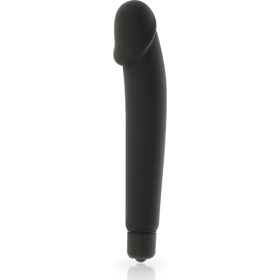 VIBRADOR REALÍSTICO EM SILICONE PRETO - Sex Shop Sexy