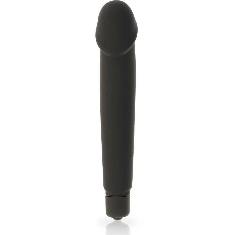 VIBRADOR REALÍSTICO EM SILICONE PRETO - Sex Shop Sexy