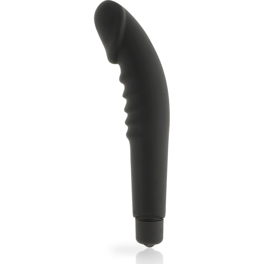 REALÍSTICO PRAZER VIBRADOR SILICONE PRETO - Sex Shop Sexy