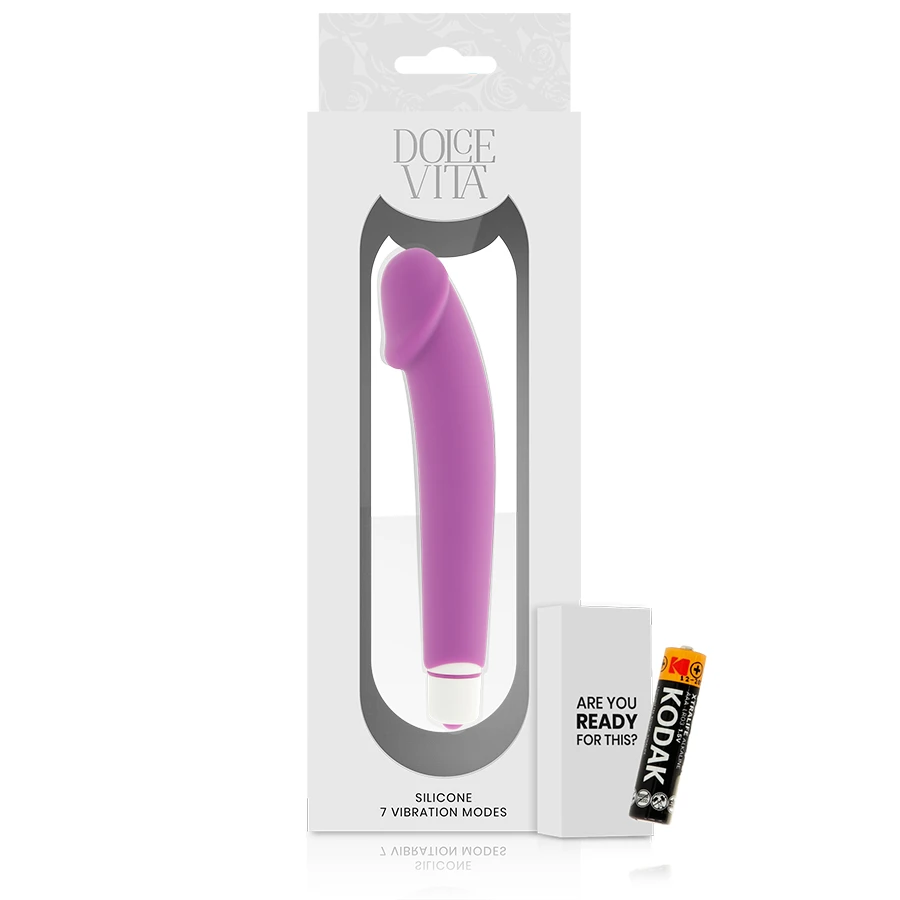 Vibrador Realista Clássico Em Silicone Macio Com 7 Modos De Vibração Para Prazer Intenso - Sex Shop Sexy