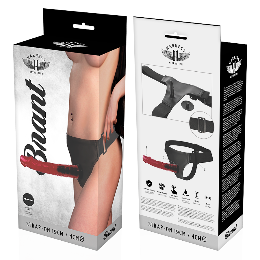 HARNESS ATTRACTION - ARNÊS BRANT 19 CM Ø 4 CM