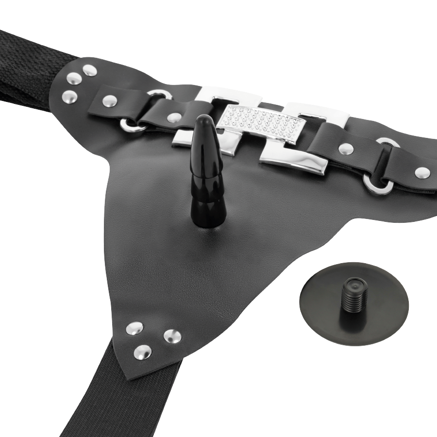 Harness Attraction - Deluxe Com Vibrao Realística 18 Cm -O- 4.5 Cm