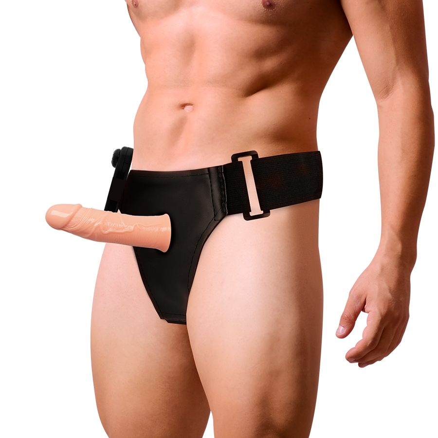 HARNESS ATTRACTION - ARNÊS OCO GREGORY COM VIBRADOR 16.5 CM -Ø- 4.3 CM