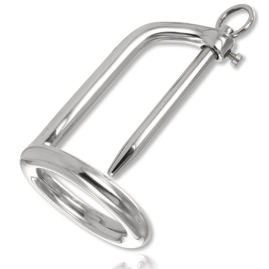 METAL HARD – ANEL PARA GLANDE COM PLUG - Sex Shop Sexy