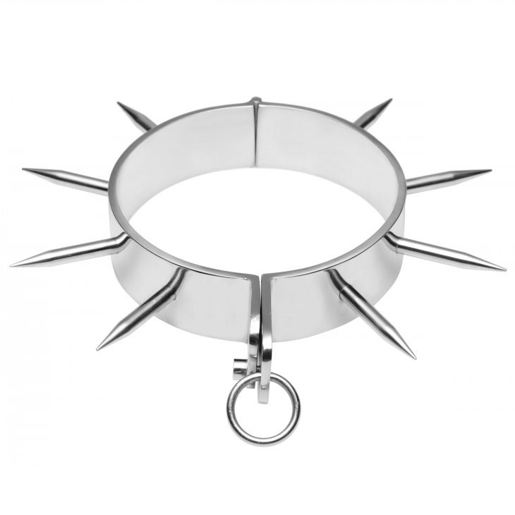 METAL HARD – COLAR DE ESCRAVO BDSM COM PONTAS - Sex Shop Sexy