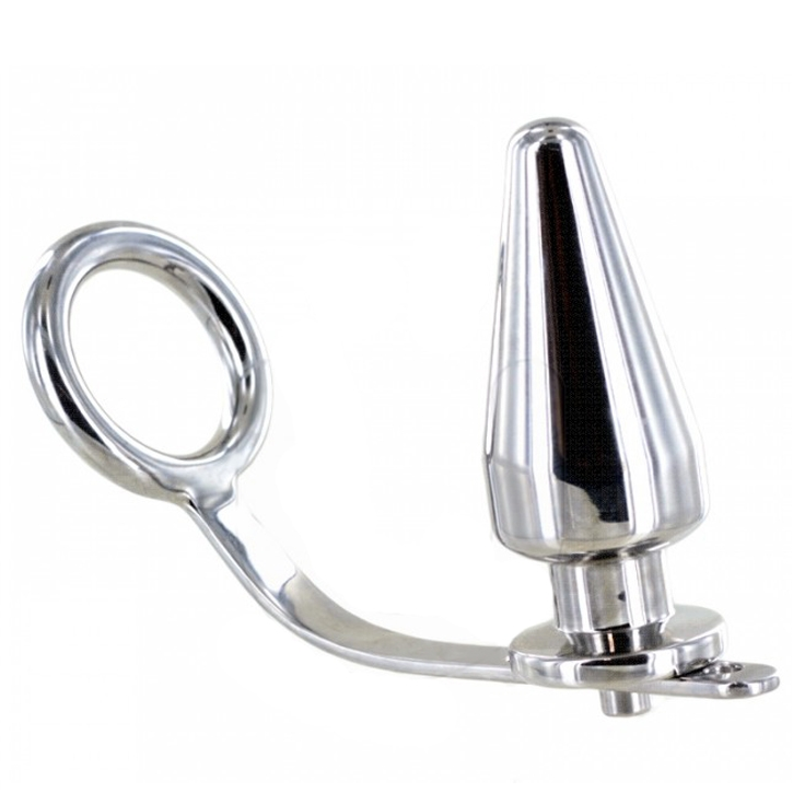 METAL HARD - ANEL EM AÇO COM PLUG ANAL 45 X 45MM
