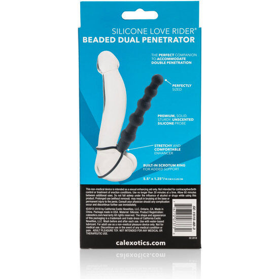 Calexotics - Beaded Duplo Penetrador Preto