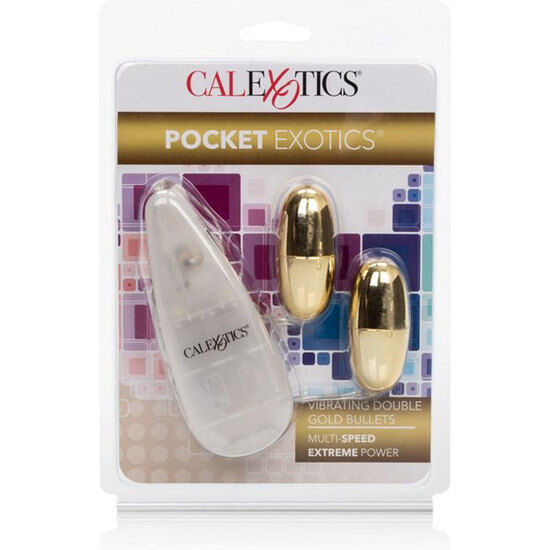 CALEXOTICS - DUO DE BALAS VIBRADORAS DOURADAS GOLD