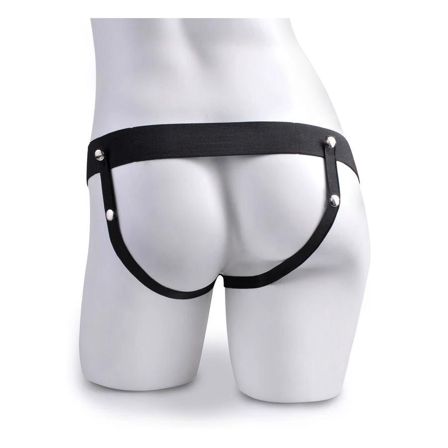 ARNÊS COM PÊNIS REALÍSTICO EJACULADOR 22,9 CM