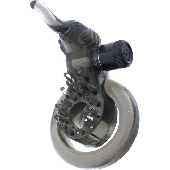 SEVEN CREATIONS - ANEL VIBRADOR COM ESTIMULADOR EM FORMA DE ELEFANTE