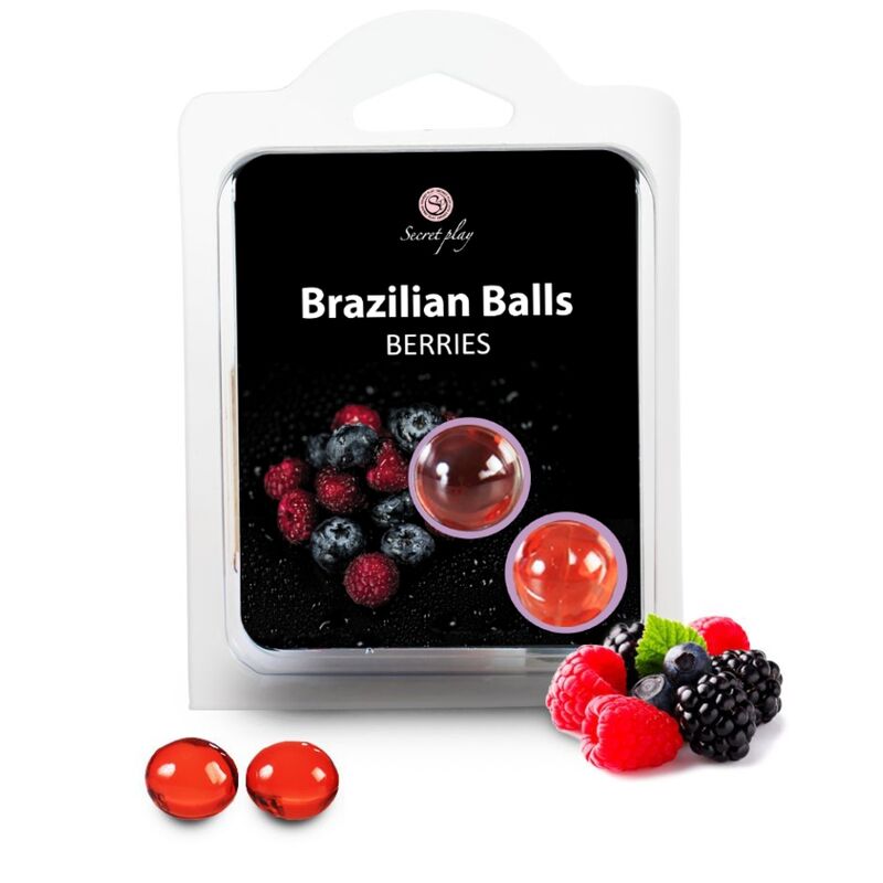 SECRETPLAY - BRAZILIAN BALLS FRUTOS VERMELHOS SET 2 BOLAS - Sex Shop Sexy