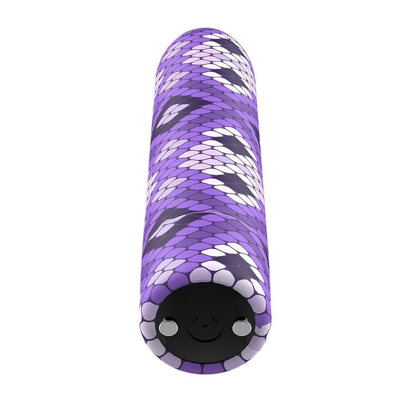 CUSTOM BULLETS - BALA RECARREGÁVEL SNAKE LILÁS 10 INTENSIDADES