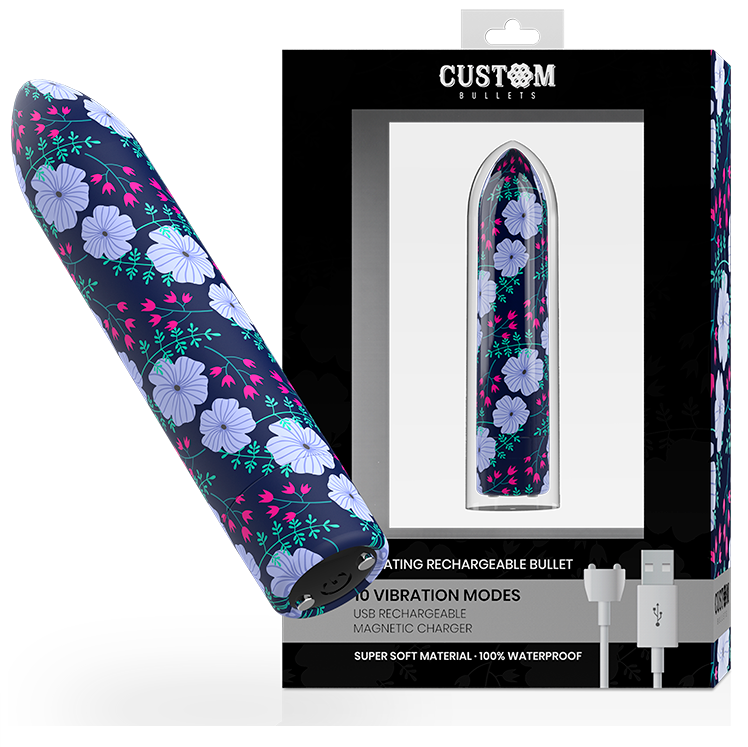 CUSTOM BULLETS - BALA RECARREGÁVEL SPRING 10 INTENSIDADES