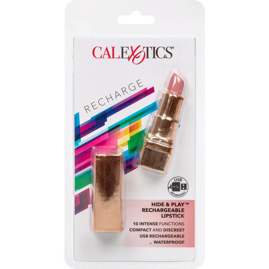 CALEXOTICS - BALA BATOM RECARREGÁVEL HIDE & PLAY ROSA SUAVE