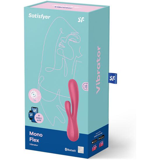 SATISFYER - MONO FLEX VERMELHO COM APP