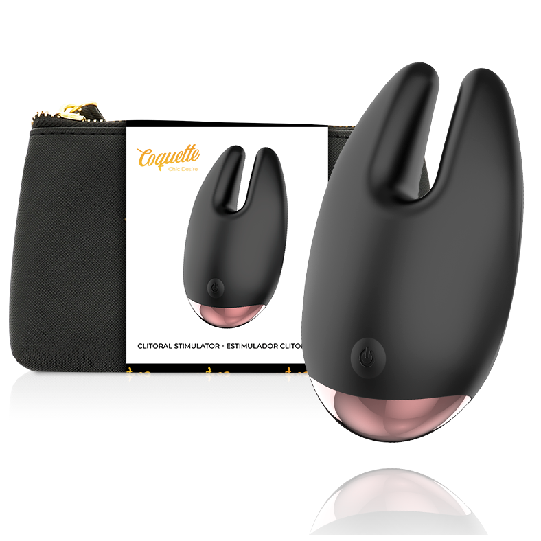 COQUETTE CHIC DESIRE - ESTIMULADOR CLITORIANO PRETO/DOURADO