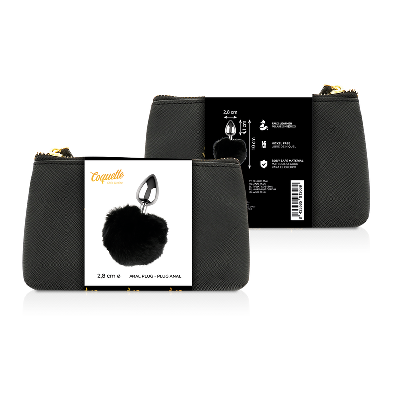 COQUETTE CHIC DESIRE - PLUG ANAL EM METAL TAM. L 2.8 X 4.1 CM