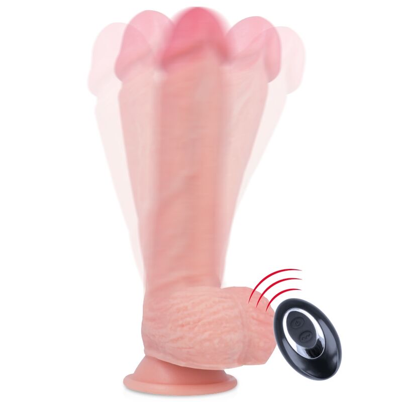 ROCKARMY - APACHE VIBRADOR REALISTA CONTROLO REMOTO LIQUID SILICONE 20.5 CM -Ø- 4.62 CM