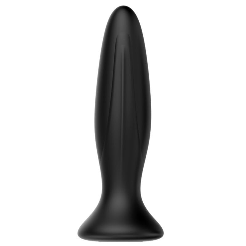MR PLAY - PLUG ANAL VIBRADOR PRETO RECARREGÁVEL