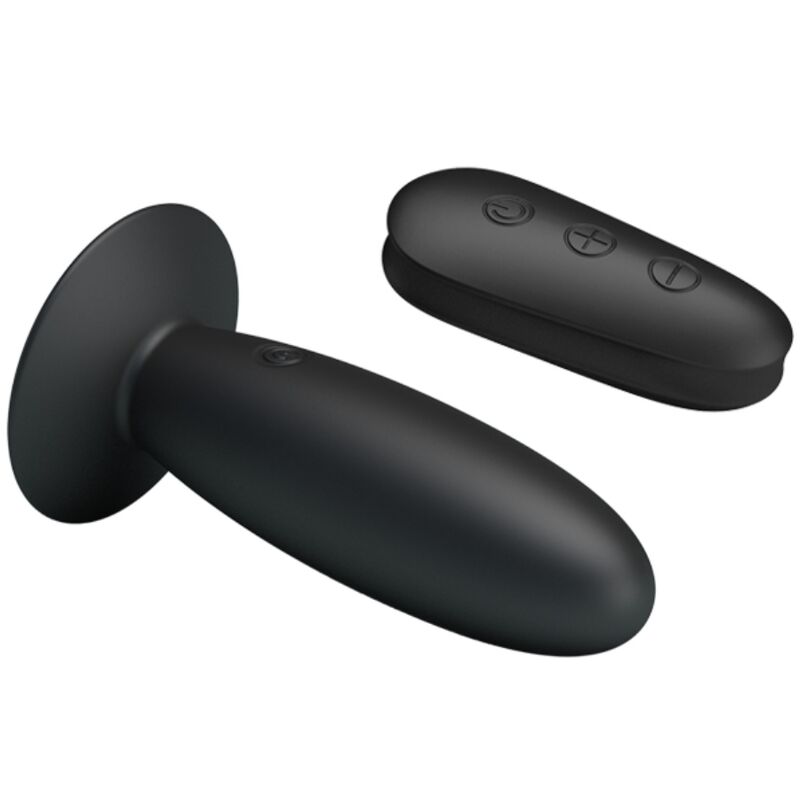 MR PLAY - PLUG ANAL COM VIBRAÇÃO PRETO COM CONTROLO REMOTO