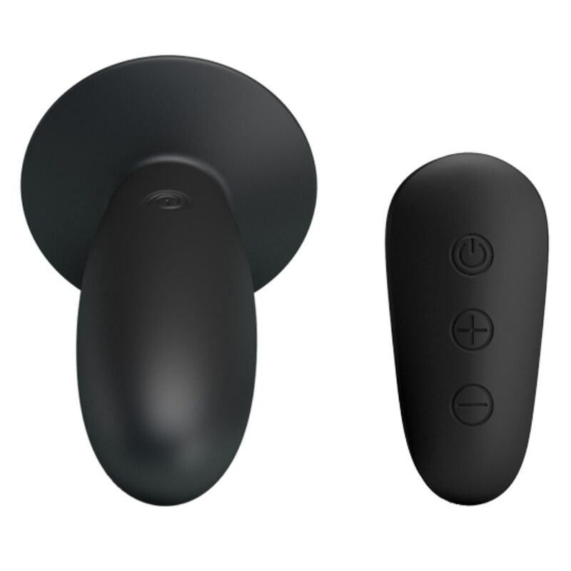 MR PLAY - PLUG ANAL COM VIBRAÇÃO PRETO COM CONTROLO REMOTO