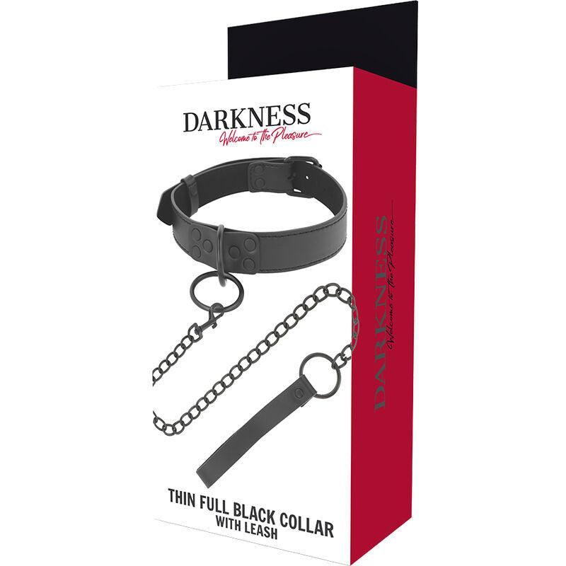 DARKNESS - COLAR COM CORRENTE PRETO