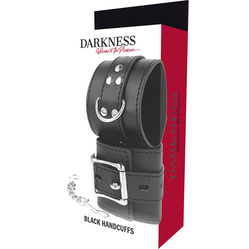 DARKNESS - ALGEMAS EM COURO PRETO