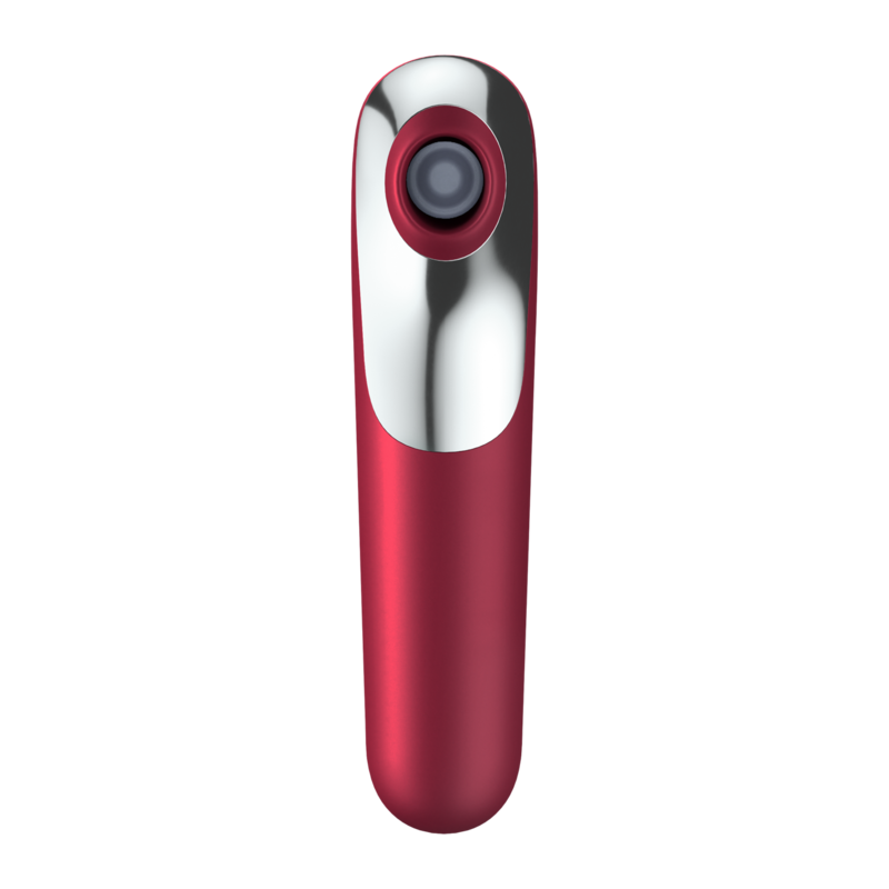 SATISFYER - DUAL LOVE VIBRADOR E SUCCIONADOR COM AR PULSADO VERMELHO