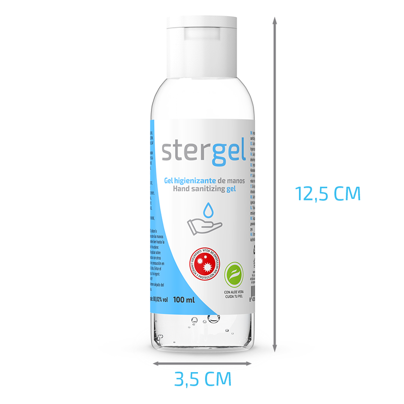 Stergel - Gel Hidroalcoólico Desinfetante De Mãos Aloe Vera 100Ml