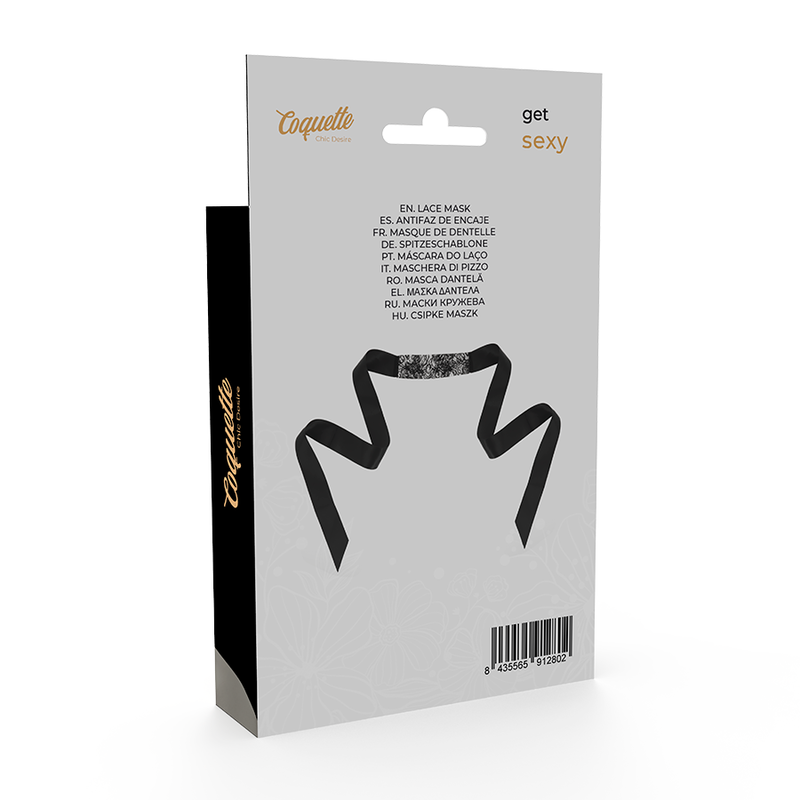 Coquette Chic Desire - Mscara De Renda Preta Com Fita