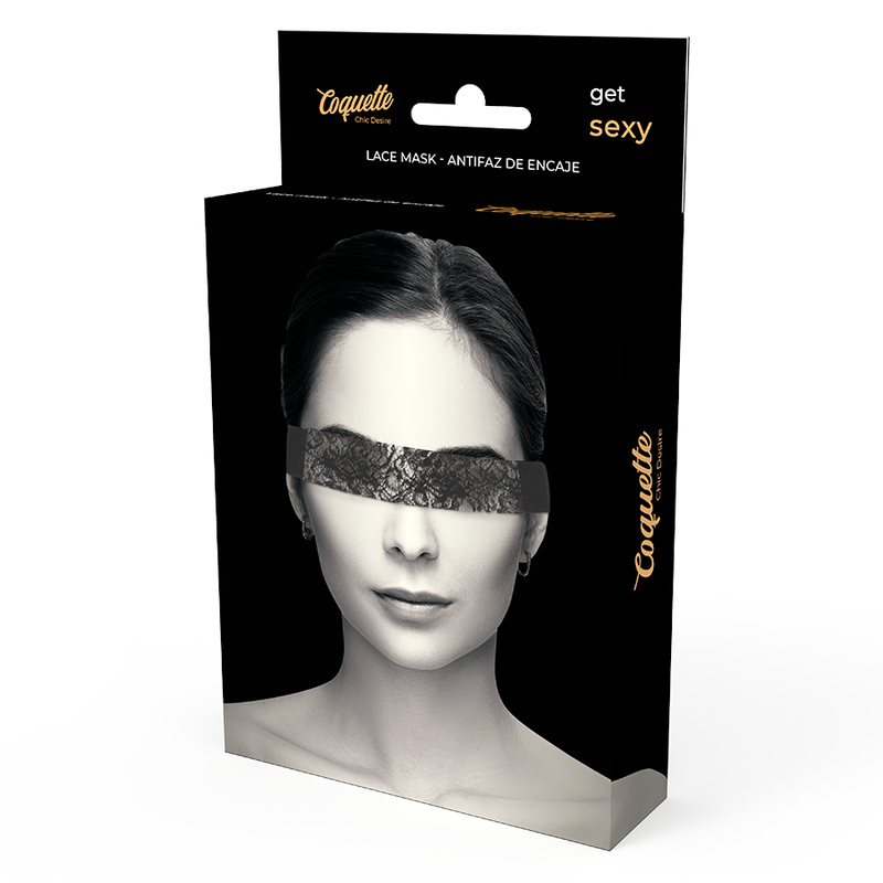 Coquette Chic Desire - Mscara De Renda Preta Com Fita