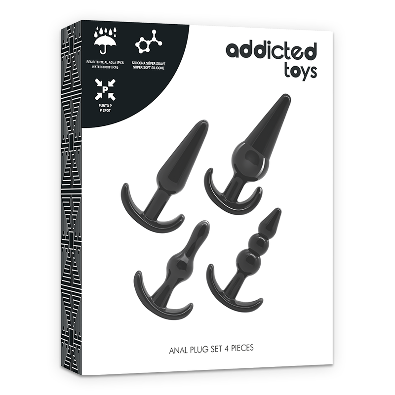 ADDICTED TOYS - CONJUNTO COM 4 PLUGS ANAIS
