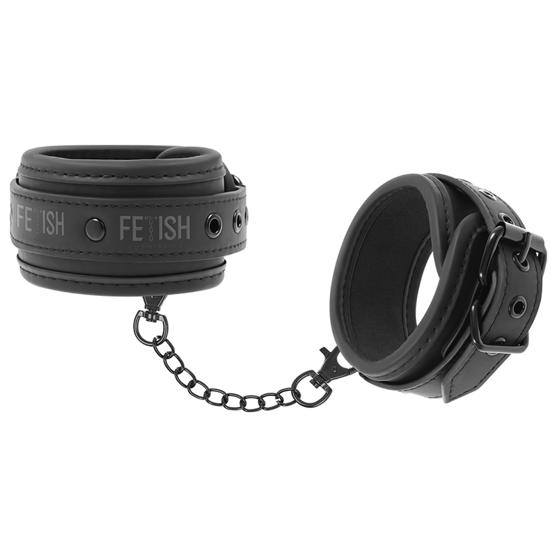 FETISH SUBMISSIVE - ALGEMAS TORNOZELOS COURO VEGANO COM FORRO NEOPRENO - Sex Shop Sexy